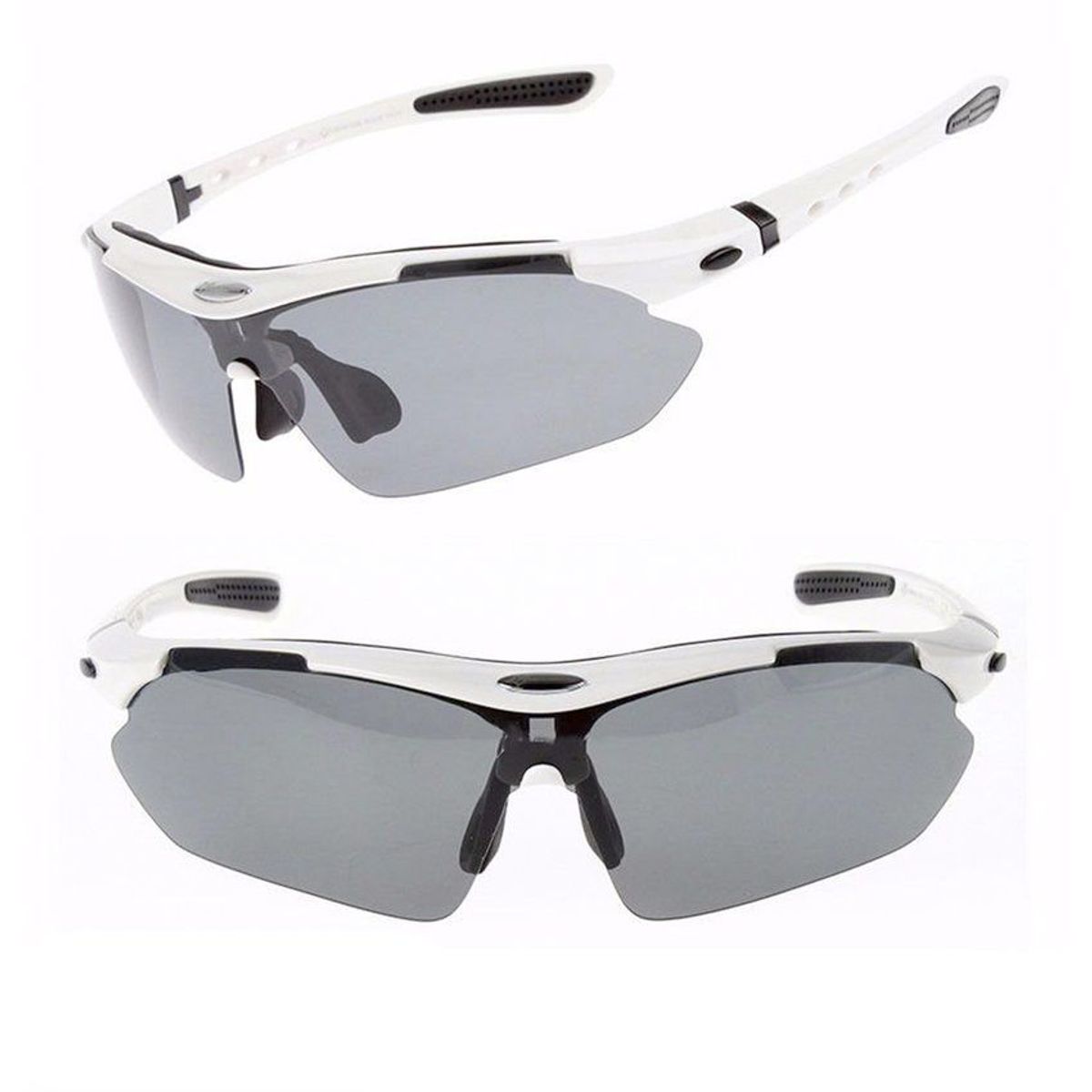 ROCKBROS - Gafas rockbros 5 lentes intercambiables blancas