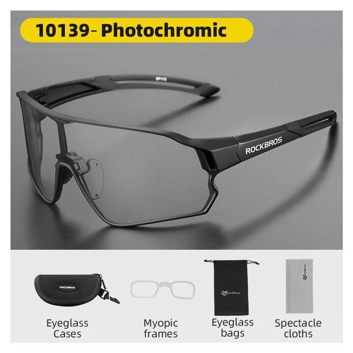 ROCKBROS - Gafas fotocromáticas rockbros 10139 - negras