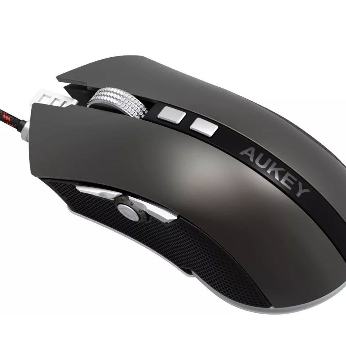 AUKEY - Mouse Gamer Aukey 4000 Dpi Led Rgb Aluminio Peso Ajustable