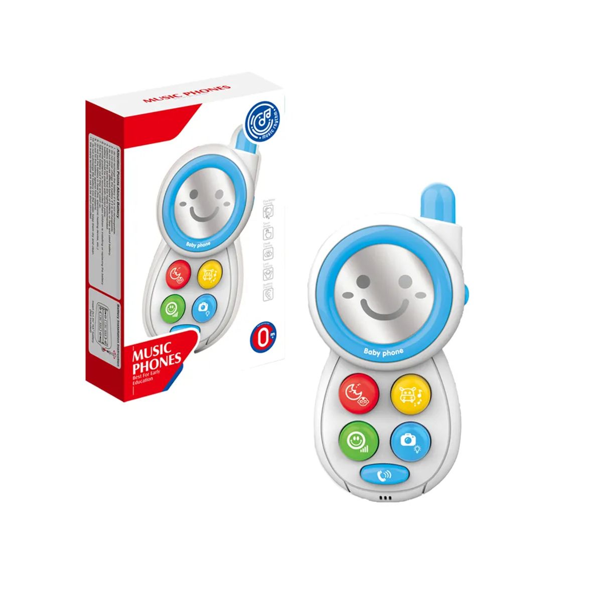 KIDSHOP - Celular Didáctico Sonido Juguete Bebe Niño J-9153