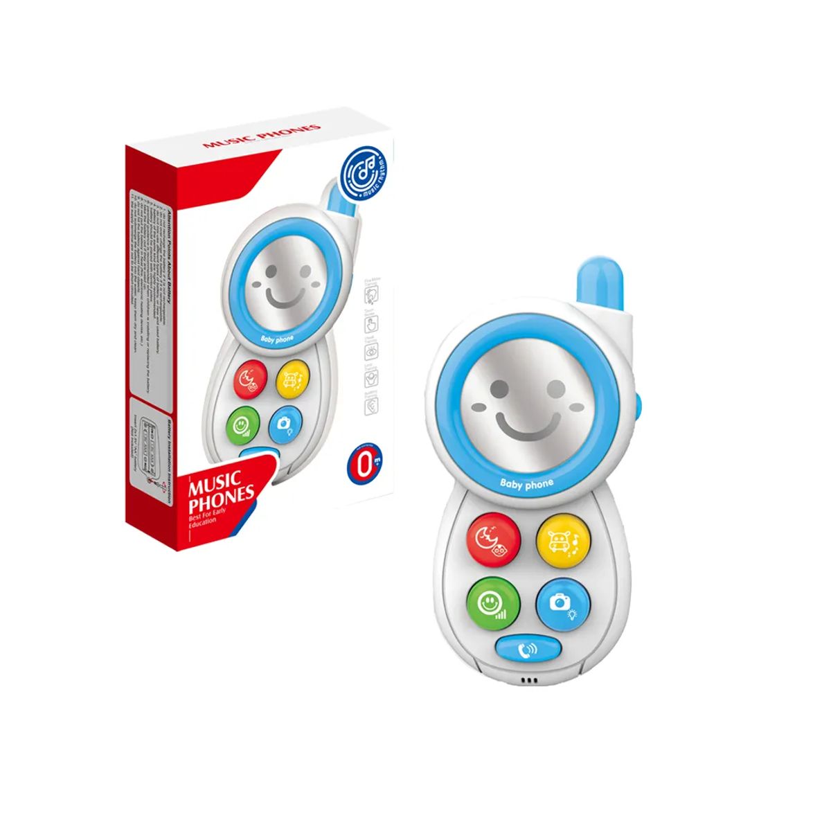 KIDSHOP - Celular Didáctico Sonido Juguete Bebe Niño J-9153
