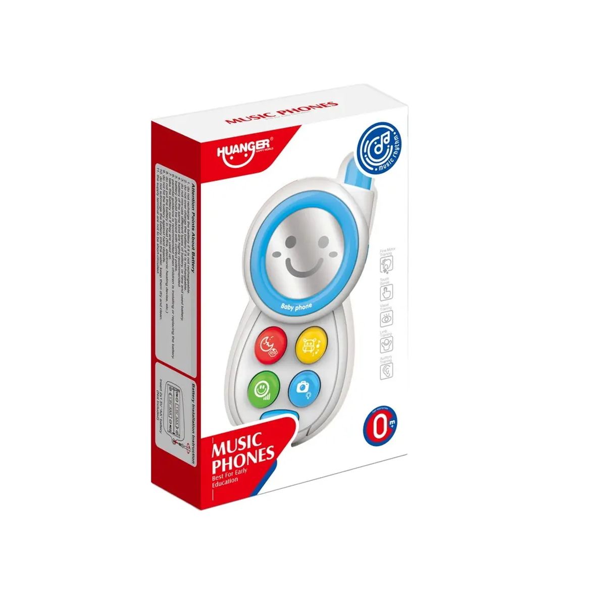 KIDSHOP - Celular Didáctico Sonido Juguete Bebe Niño J-9153