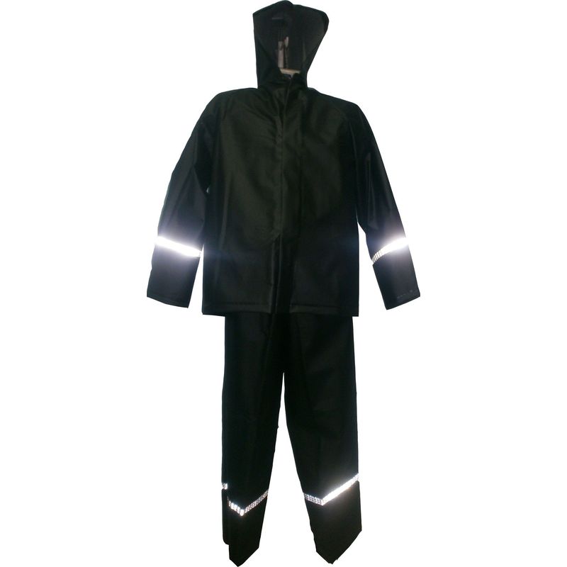 GENERICO - Impermeable Para Moto De 2 Piezas ImpermeablesSDC Calibre 18 – Negro Talla: XL