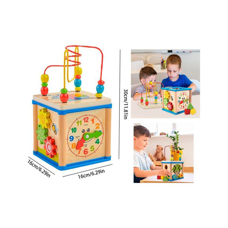 GENERICO - Juguete didactico cubo multifuncional  - multicolor