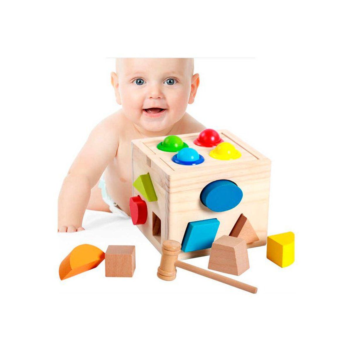 GENERICO - Juguete didactico cubo multifuncional  - multicolor