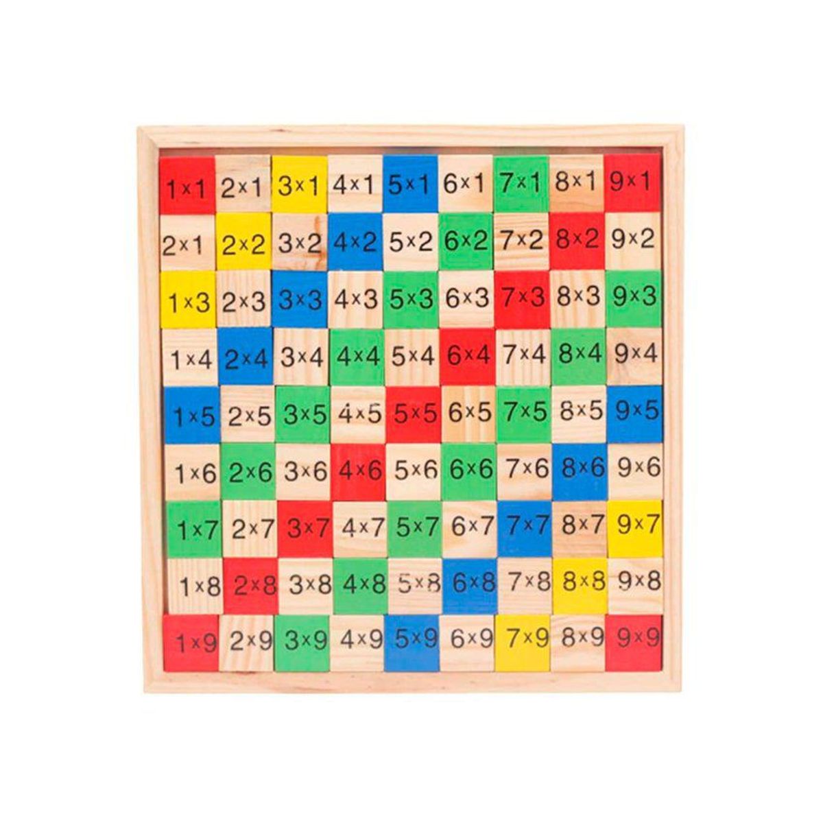 GENERICO - Juguete didactico tablas de multiplicar   - multicolor