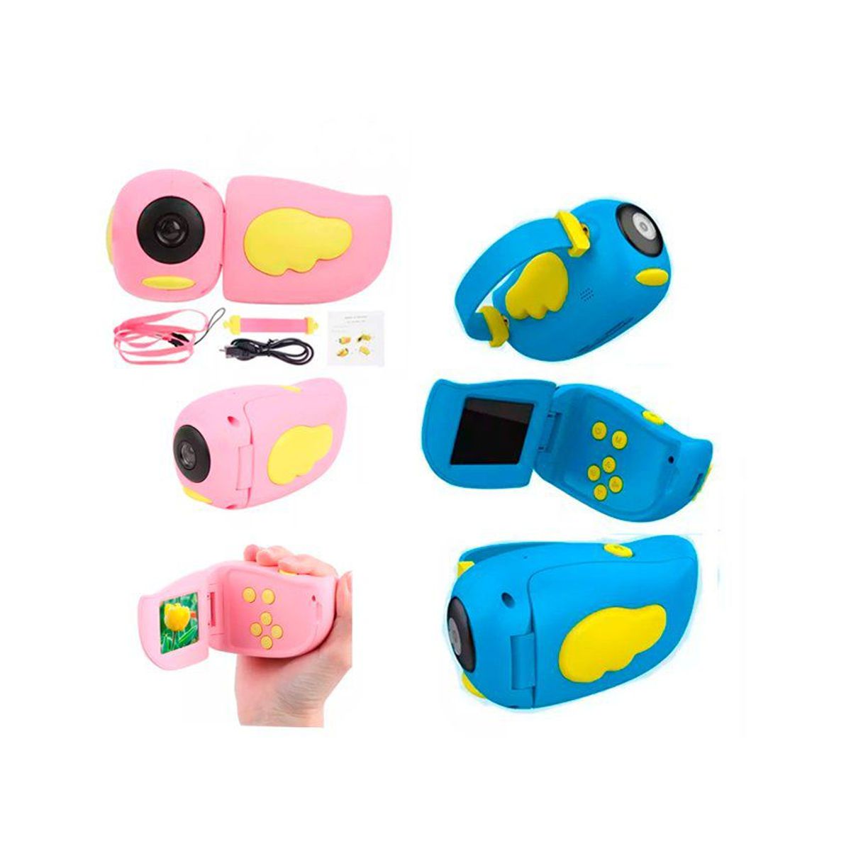 GENERICO - Cámara niños lcd digital video -  rosado