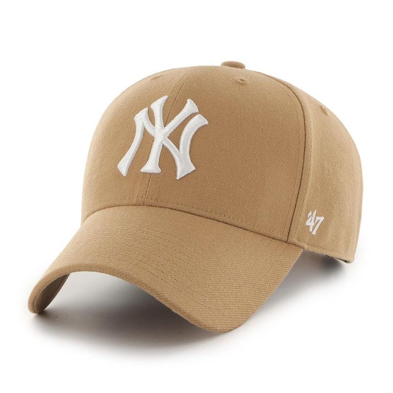GOORIN BROS - Gorra 47 MVP NY  Caramelo/White Cierre snapback.