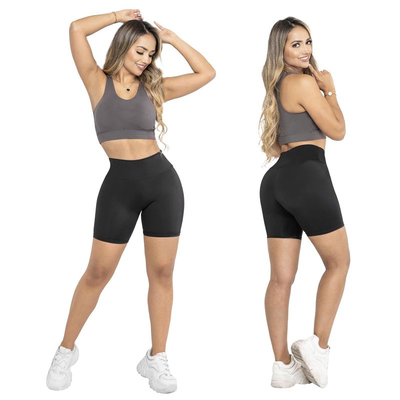 THIN & HAPPY - Combo X2 Biker Short deportivo mujer corto licra deportiva.