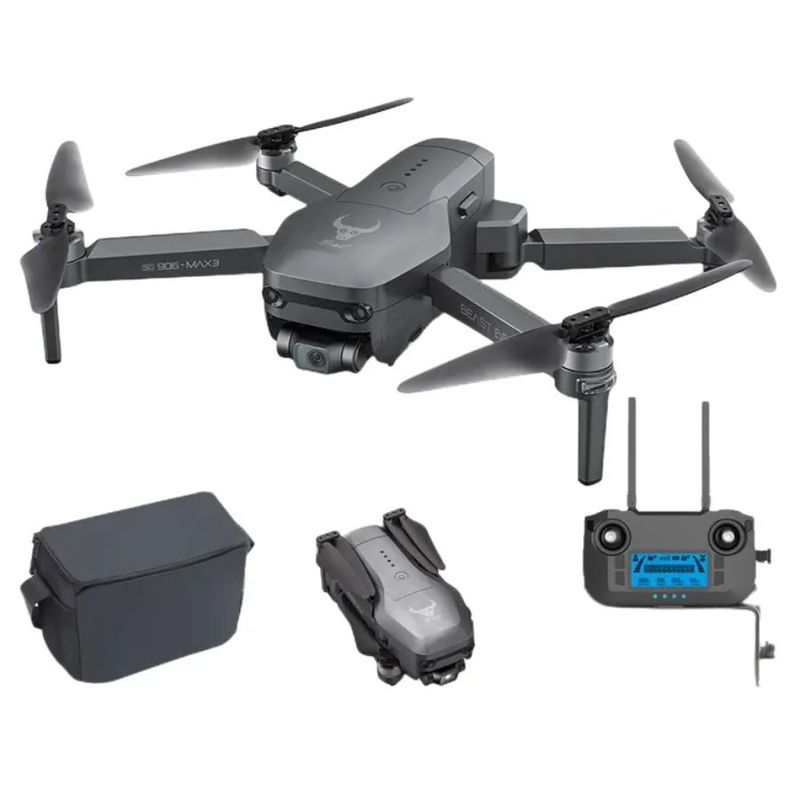 GENERICO - Drone Sg906 Max3 4km Sensor Anti choque 3 ejes maletín 1 baterías
