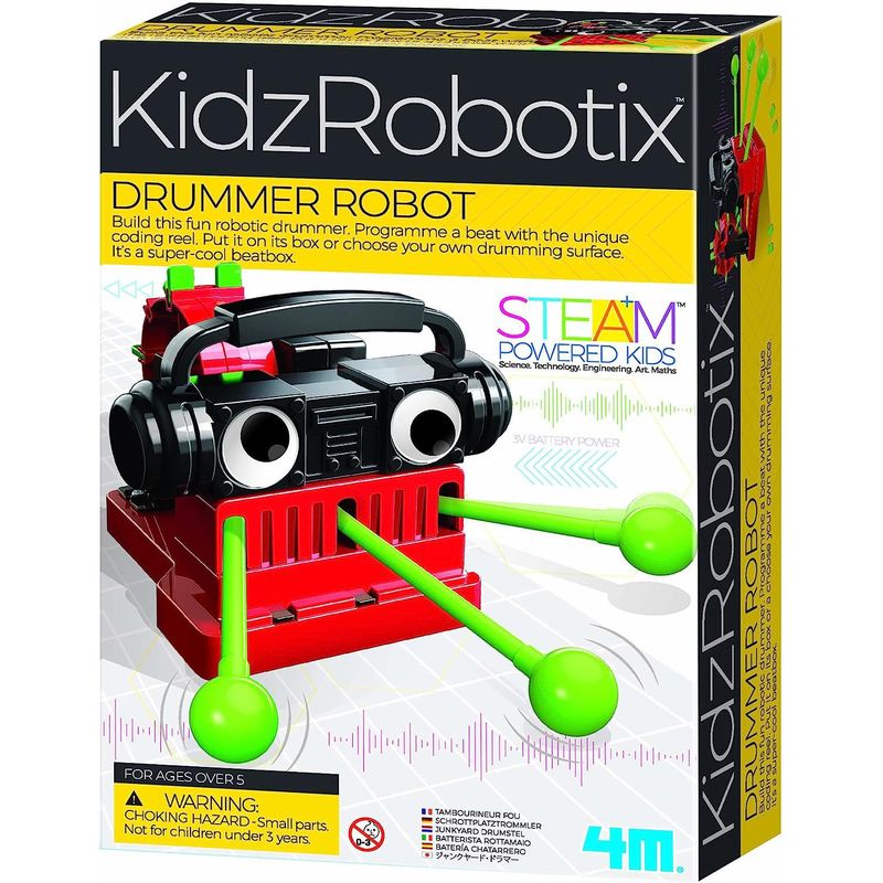 4M - Experimento De Juguete Robot Baterista Juego Stem Niños