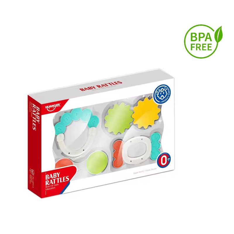 KIDSHOP - Set Kit De Mordedores Y Sonajeros X 4 Unidades He0152_.