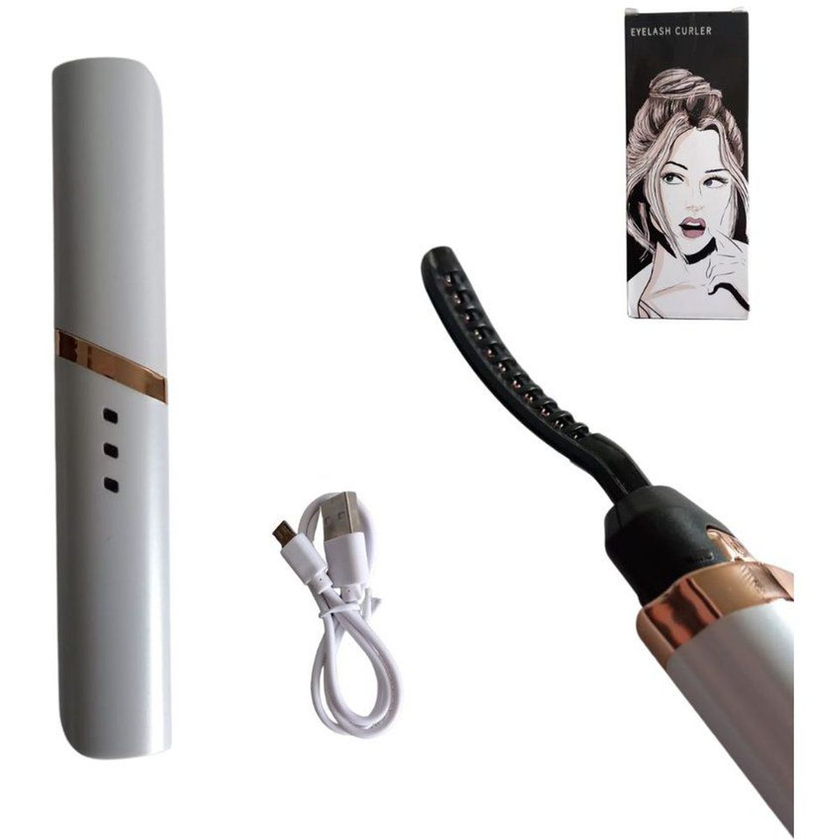 GENERICO - Rizador Pestañas Encrespador Eléctrico Con Calor DS-8816