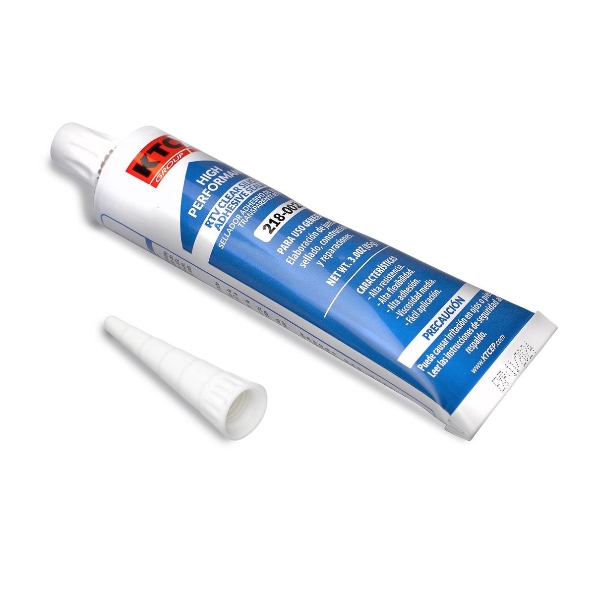 KTC - KTC Sellador Adhesivo De Silicona Transparente RTV 85Gr