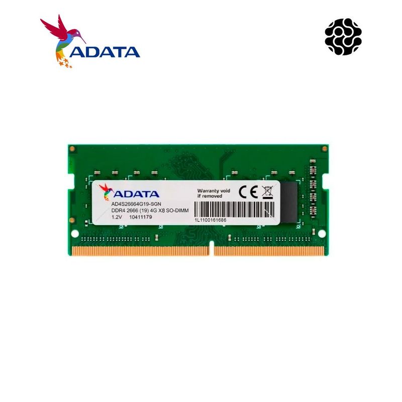 ADATA - ADATA MEMORIA RAM 4GB PORTATIL DDR4 BUS 2666