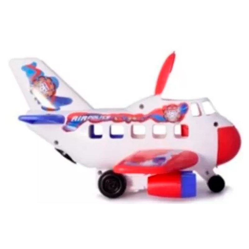 BOY TOYS - Avión policía sonidos boy toys juguete niños