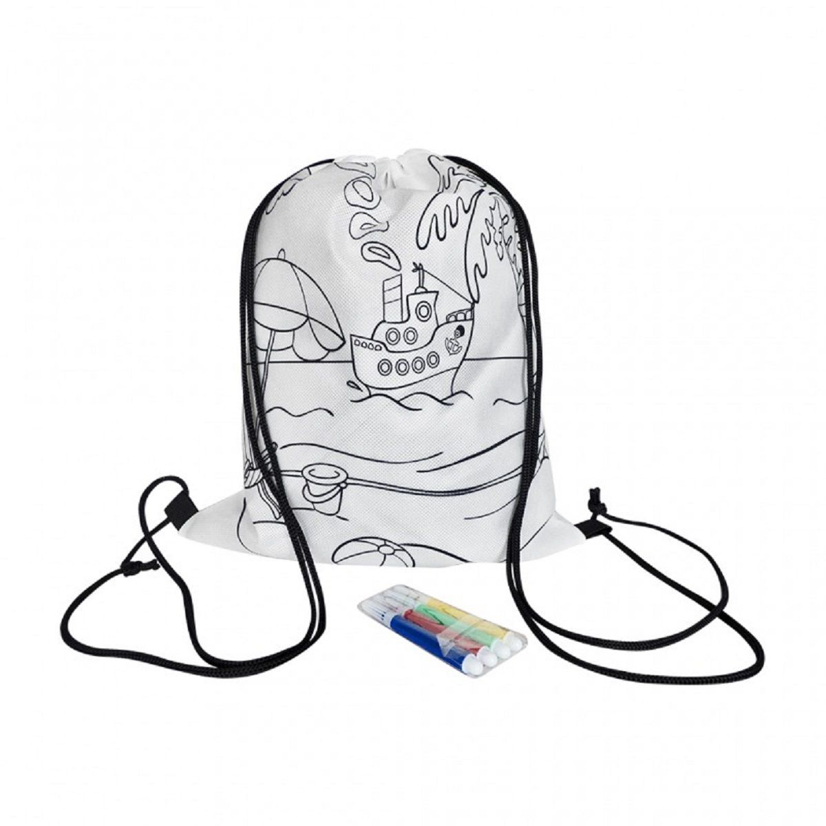 GENERICO - Tula Mochila Para Colorear X10 Unidades Incluye Plumones