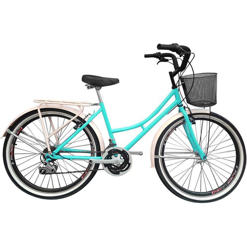 SFORZO - Bicicleta Playera Rin 26 18 Cambios Verde