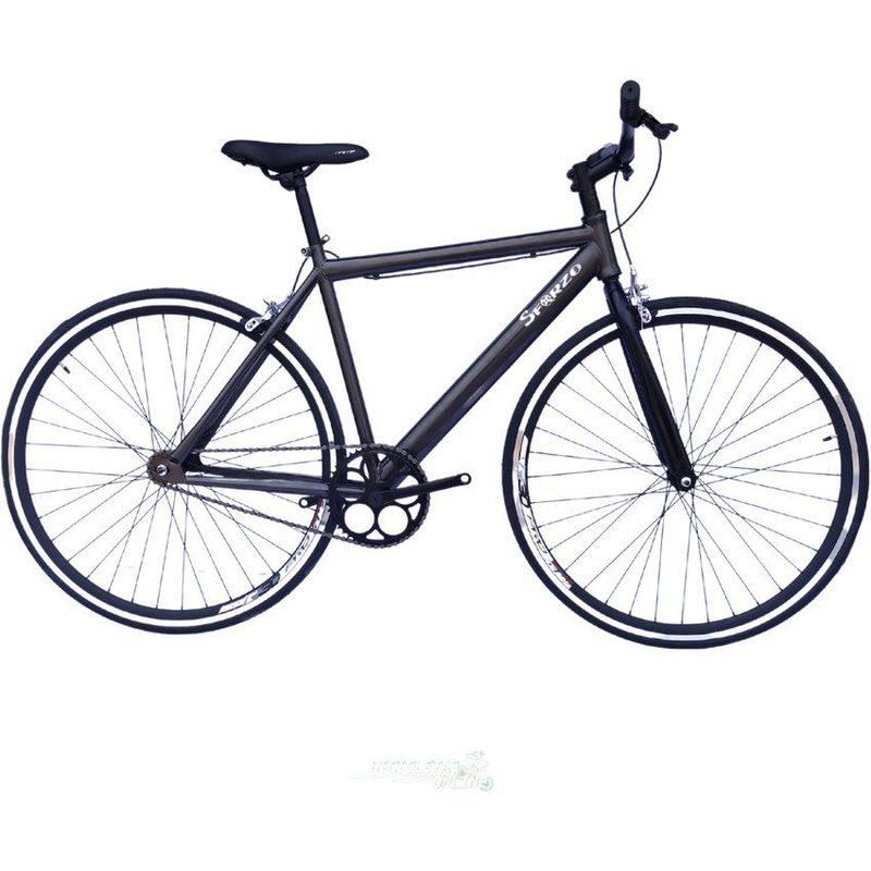 SFORZO - Bicicleta urbana fixed rin 700 - gris Talla S