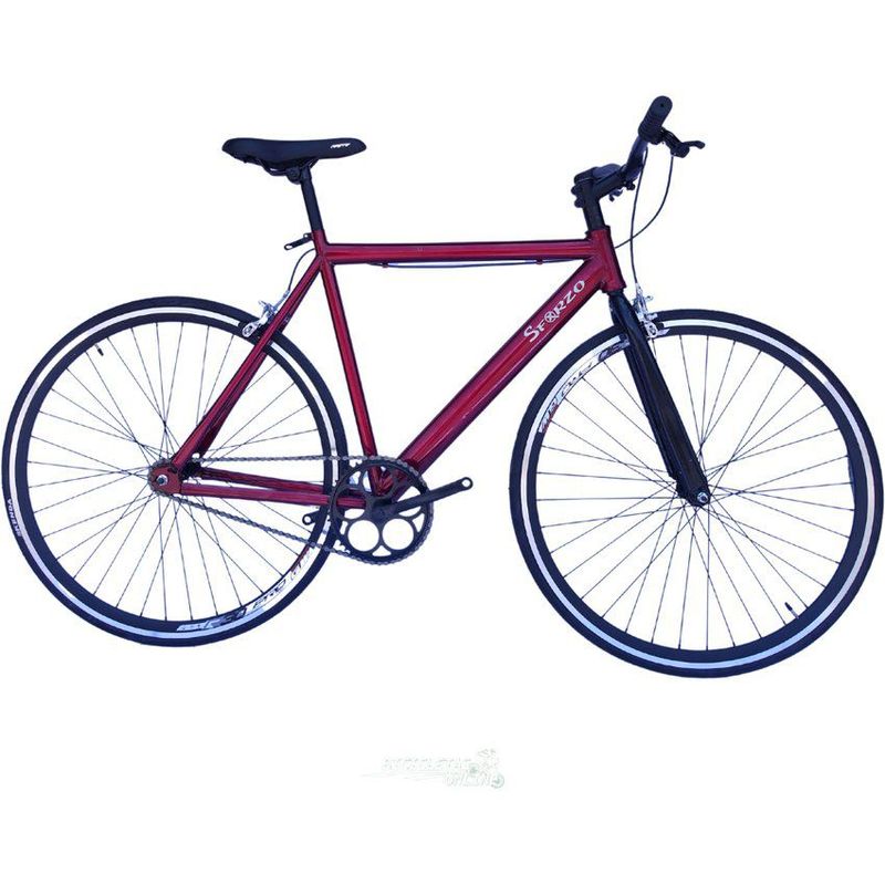 SFORZO - Bicicleta urbana fixed rin 700 - vinotinto Talla  M