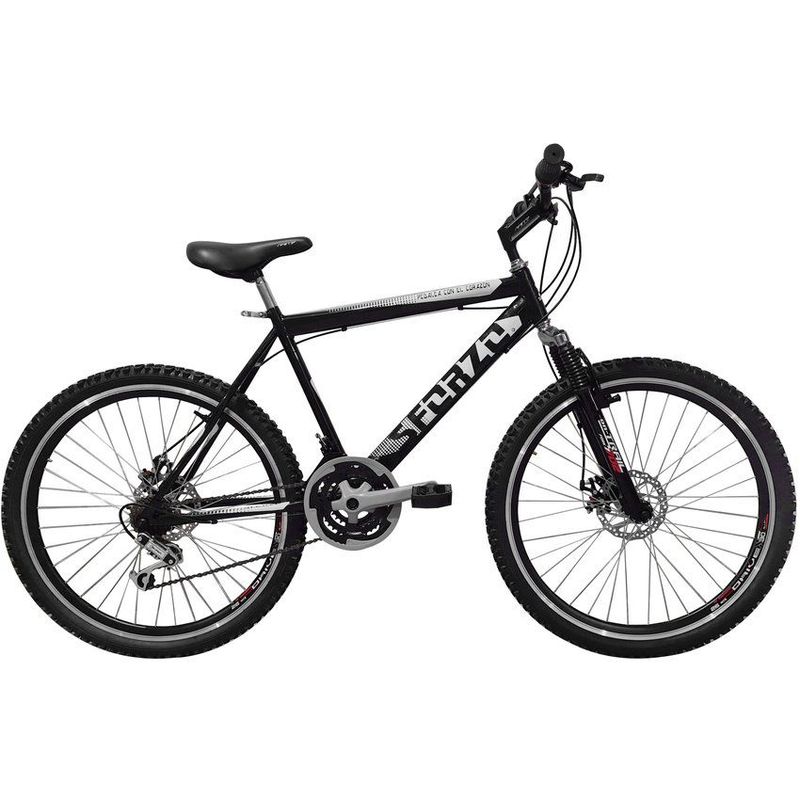 SFORZO - Bicicleta Montaña Sforzo Rin 26 Disco Suspension Negra-