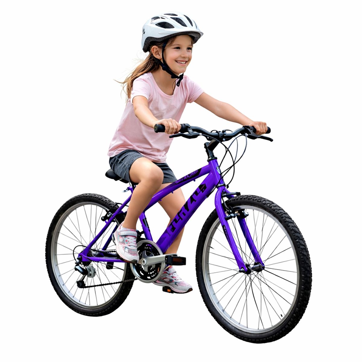 SFORZO - Bicicleta Niña Rin 24 En Aluminio 18 Cambios