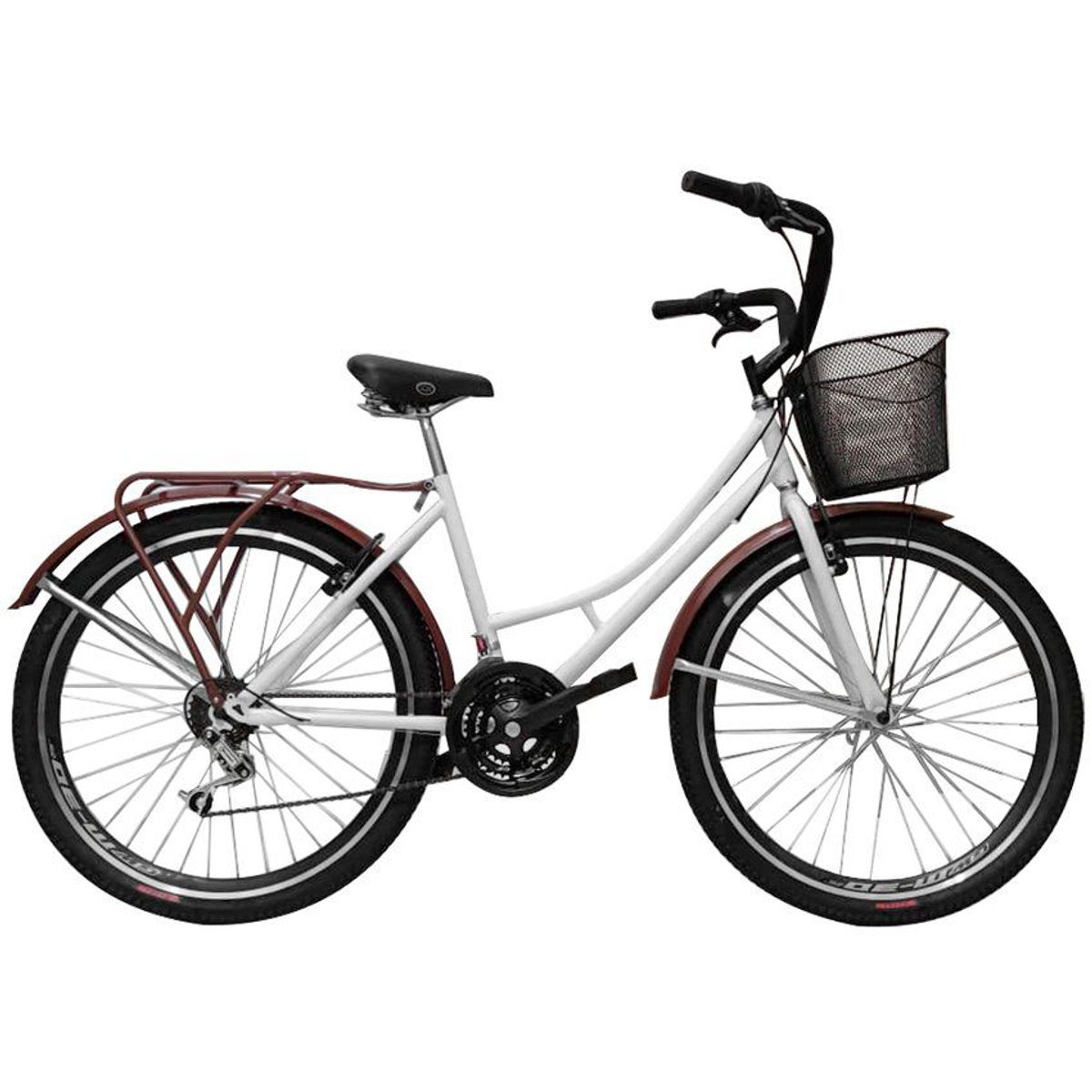 SFORZO - Bicicleta Playera Rin 26 18 Cambios Blanco