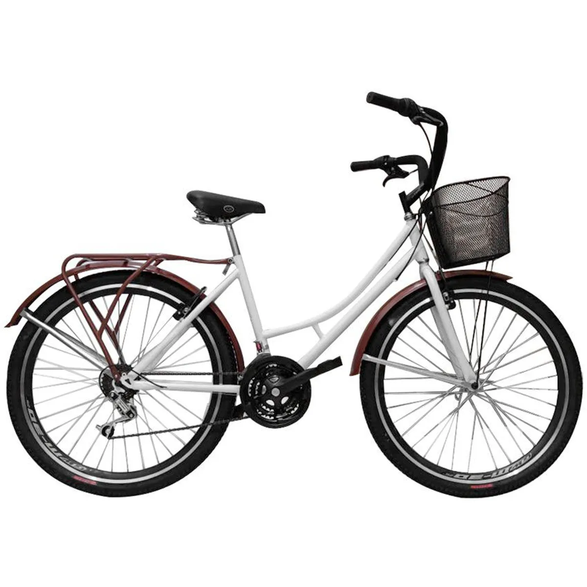 SFORZO - Bicicleta Playera Rin 26 18 Cambios Blanco