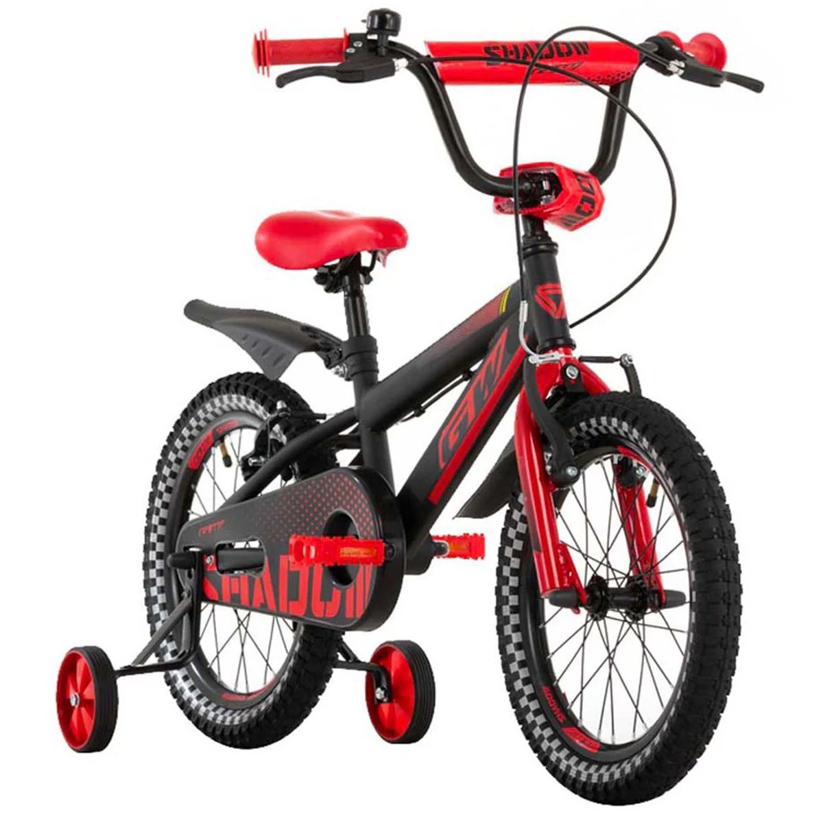 GW - Bicicleta Infantil GW Rin 16 Pulgadas Negro rojo