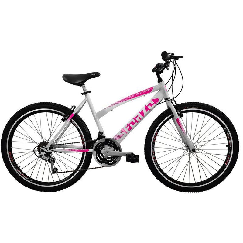 SFORZO - Bicicleta Niña Rin 24 18 Cambios Doble Pared Blanco-