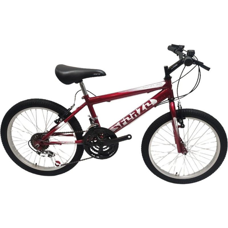 SFORZO - Bicicleta Infantil Rin 20 En Aluminio 18 Cambios Roja