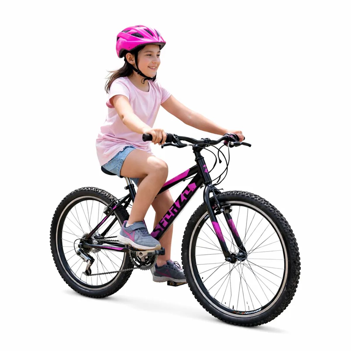 SFORZO - Bicicleta Niña Rin 24 18 Cambios Doble Pared