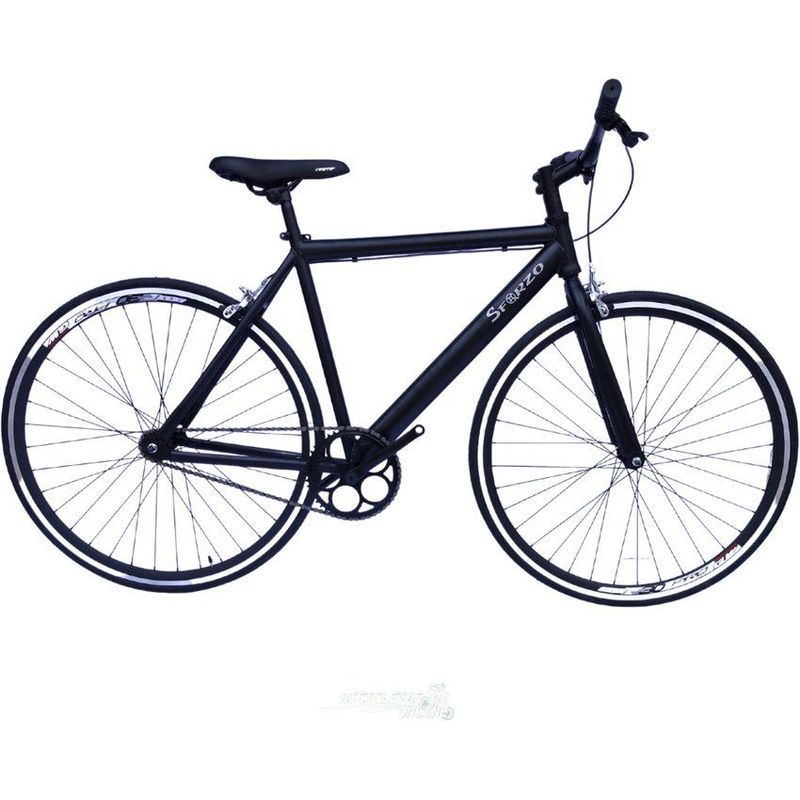 SFORZO - Bicicleta urbana fixed rin 700 - negra Talla L