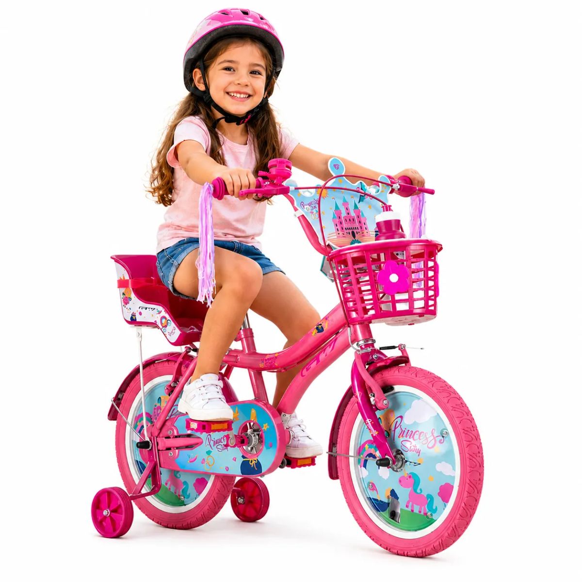 GW - Bicicleta Infantil GW Princess Rin 16 Rosado