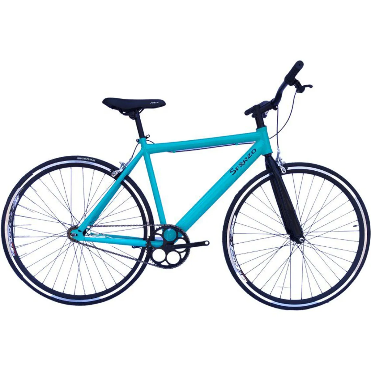 SFORZO - Bicicleta urbana fixed rin 700 - aguamarina Talla M