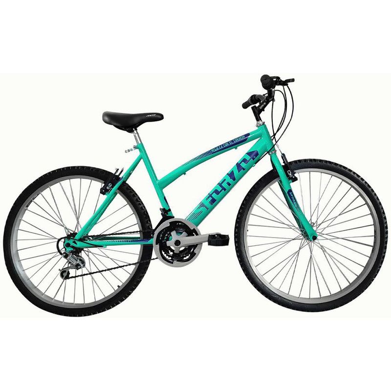 SFORZO - Bicicleta Dama Rin 26 En Aluminio 18 Cambios Verde Menta