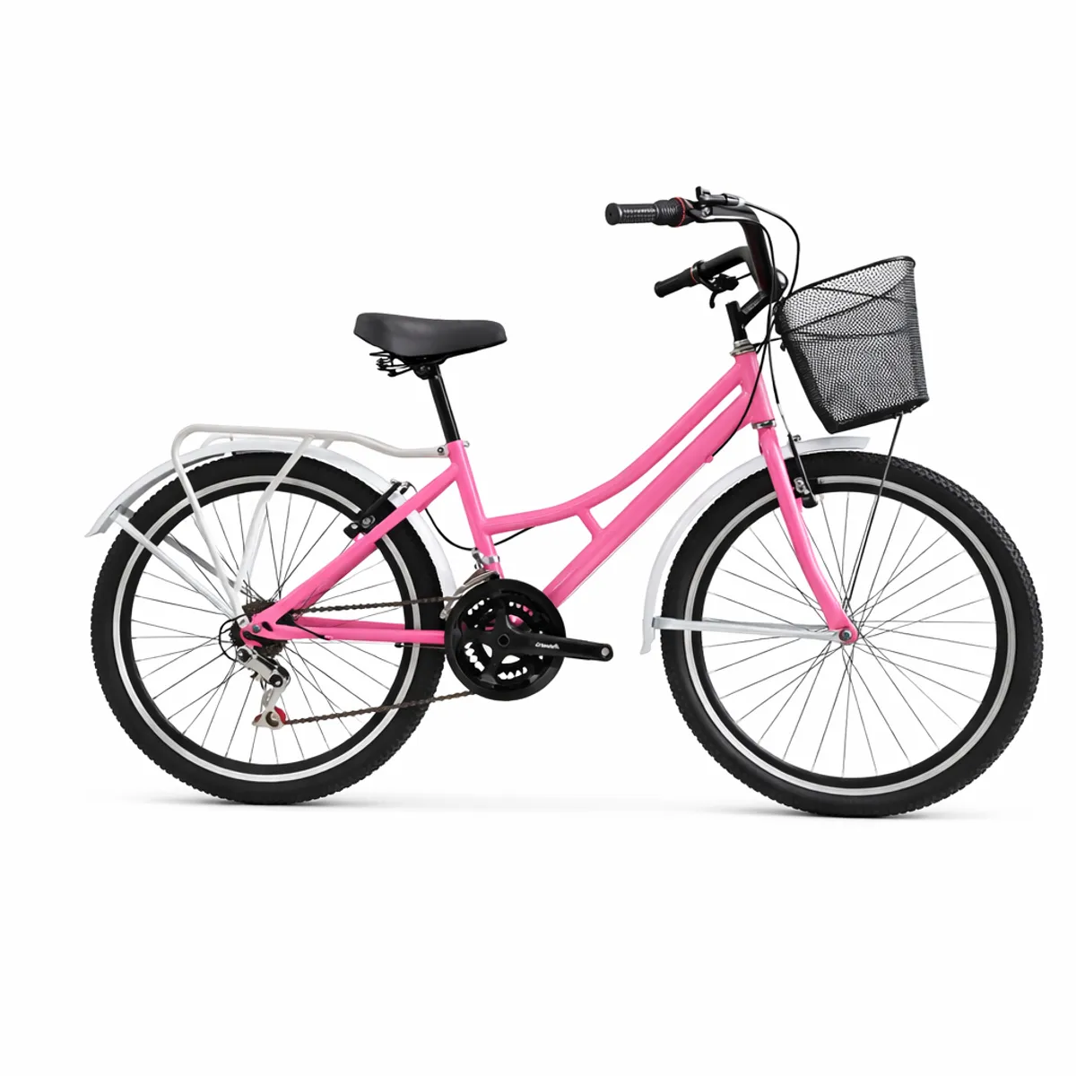 SFORZO - Bicicleta Playera Rin 24 18 Cambios Rosado