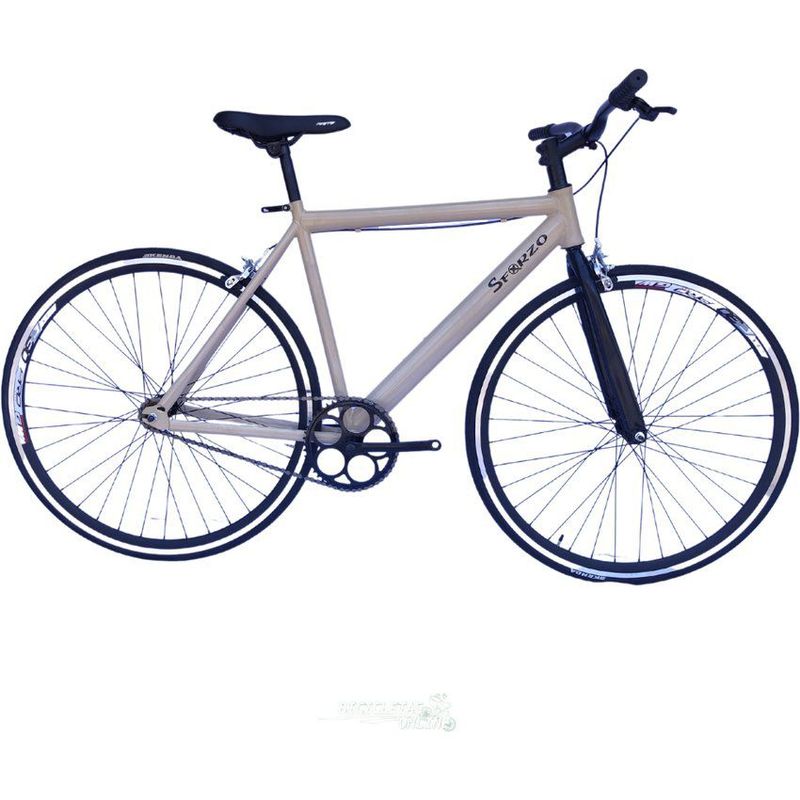 SFORZO - Bicicleta urbana fixed rin 700 - arena Talla L