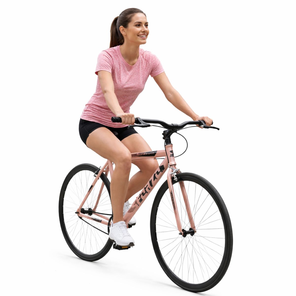SFORZO - Bicicleta urbana fixed rin 700 - Oro rosa Talla L