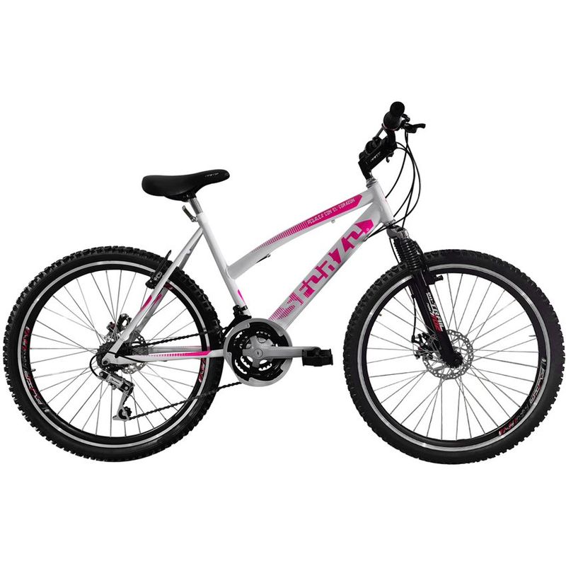 SFORZO - Bicicleta Dama Rin 26 18 Cambios Disco Suspensión Blanca