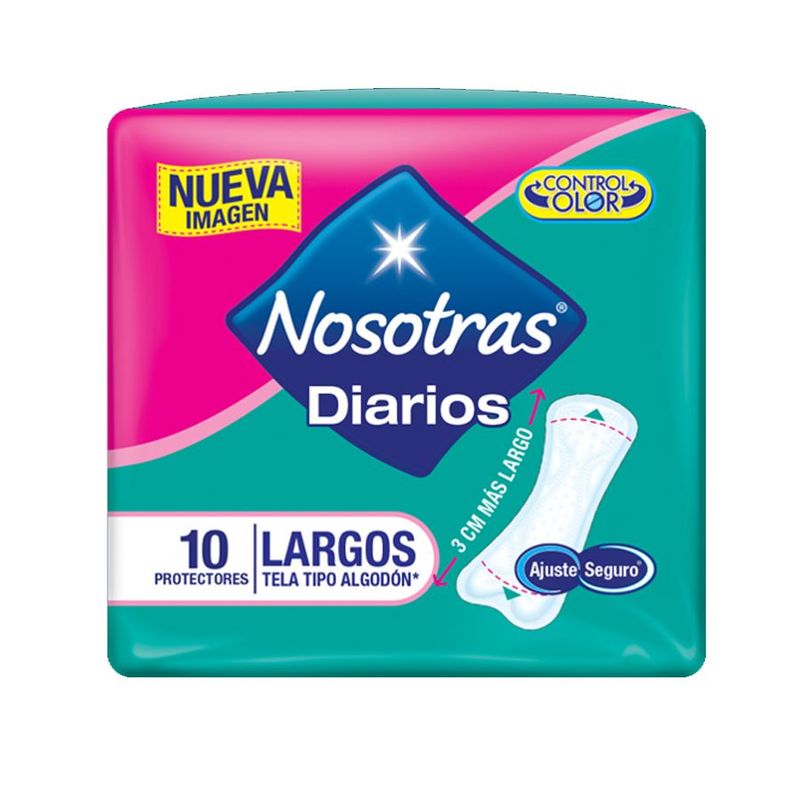 NOSOTRAS - Protectores Diarios Nosotras Largos X 10 Unidades