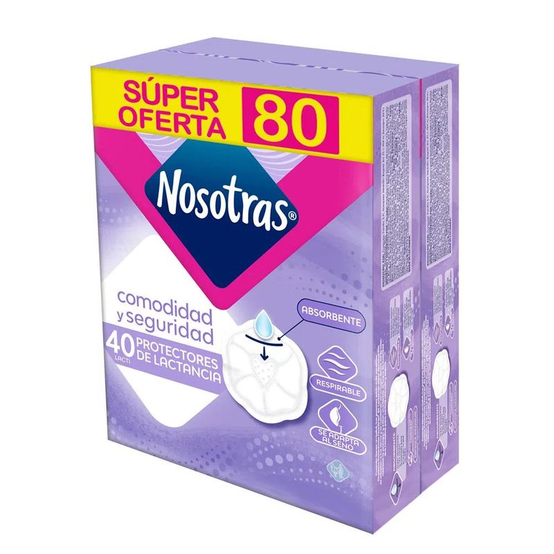 NOSOTRAS - Protectores Nosotras Lacti 2 X 40 Unidades