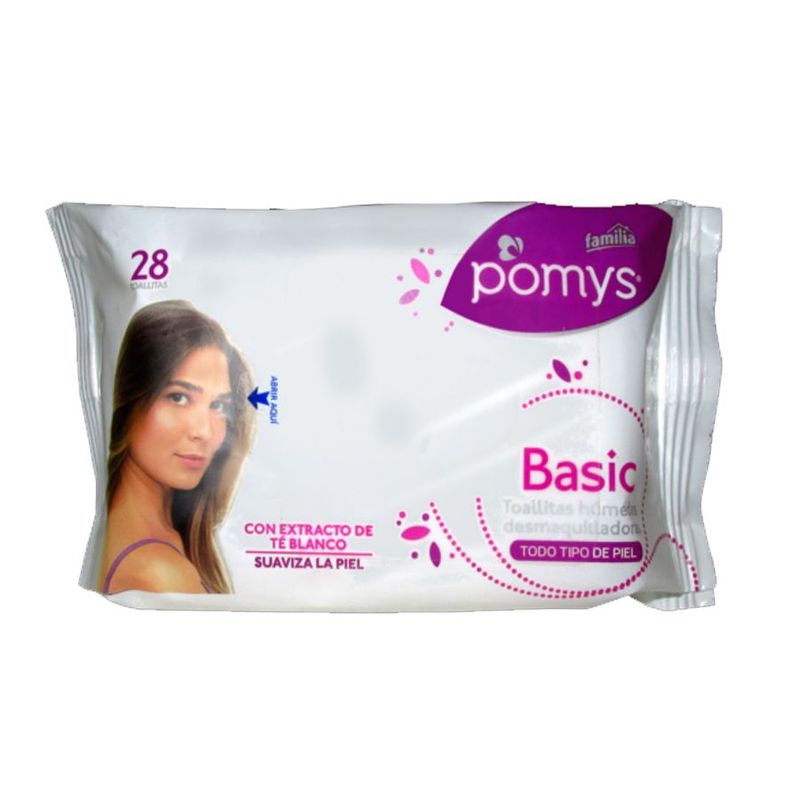 POMYS - Toallitas Humeda Pomys Desmaquilladora 28 Unidades