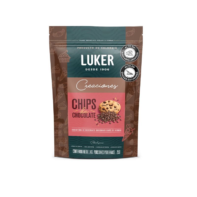 CASALUKER - Chips de Chocolate Sucedaneo x kilo