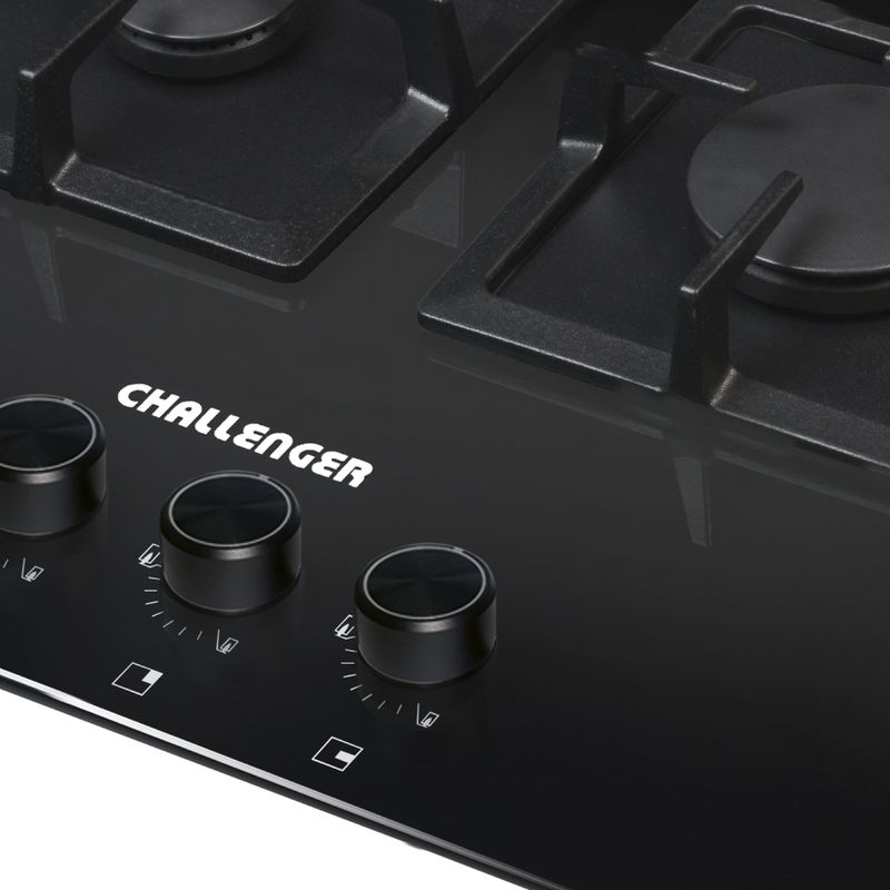 CHALLENGER - Cocina a Gas 4 Puestos Challenger Negra - SQ6797AE