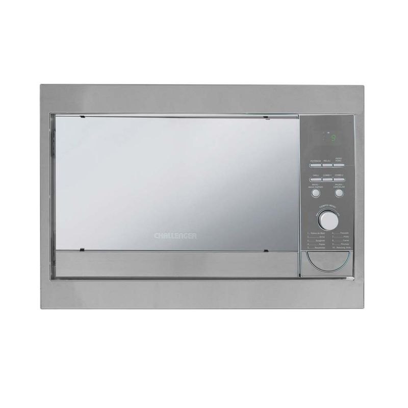 CHALLENGER - Horno microondas de empotrar 31 lts - hm 8021 / acero inoxidable