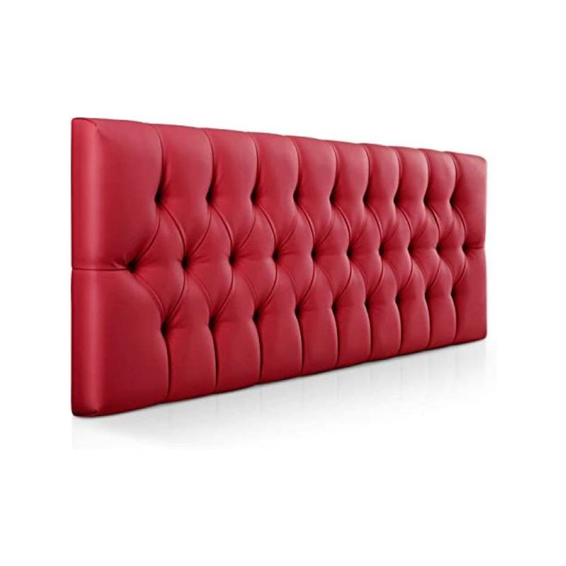 DISEÑOS RAMONA'S - Cabecero Sencillo 100x60 Rombos Rojo Sintético