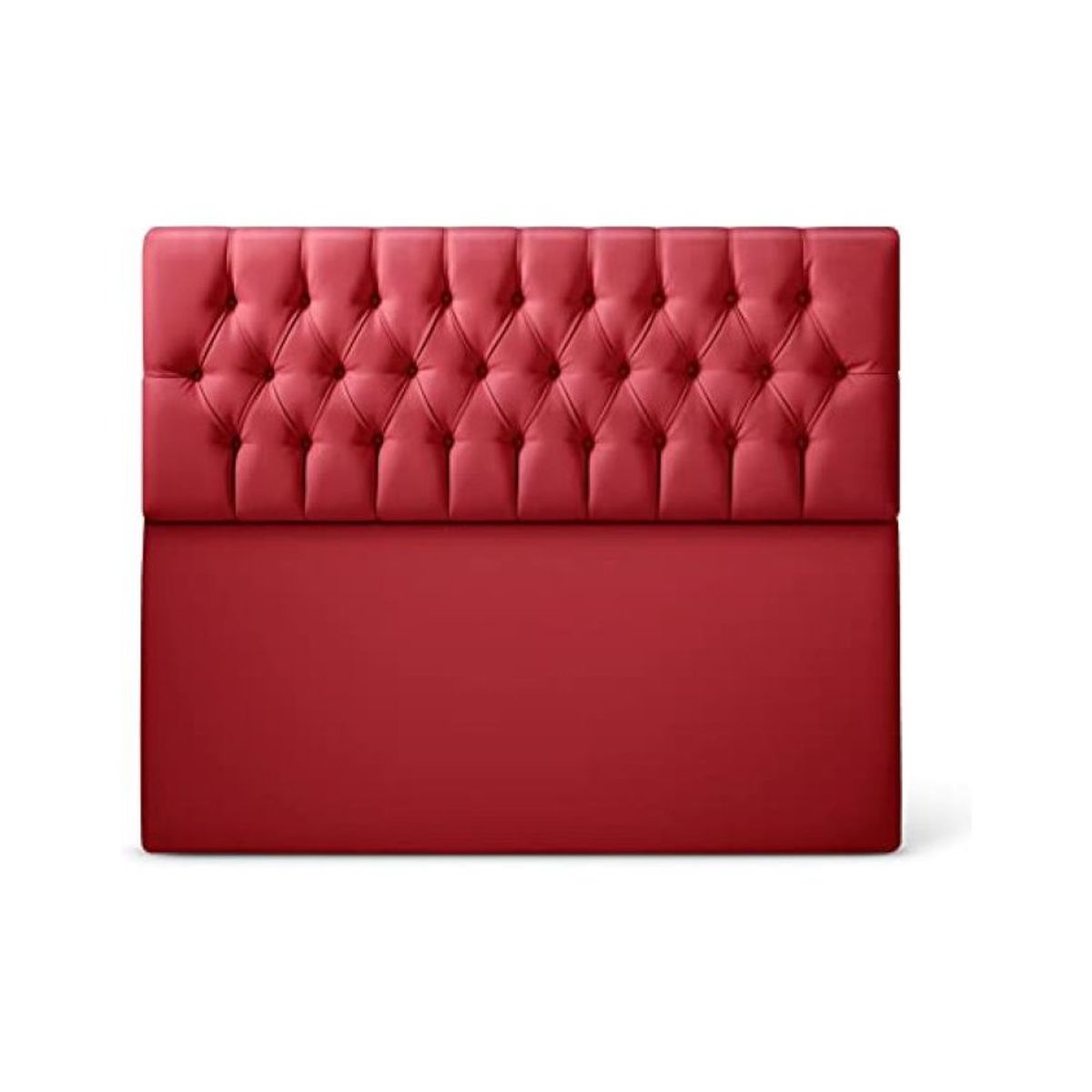 DISEÑOS RAMONA'S - Cabecero Semidoble 120x60+55 Rombos Rojo Sintético