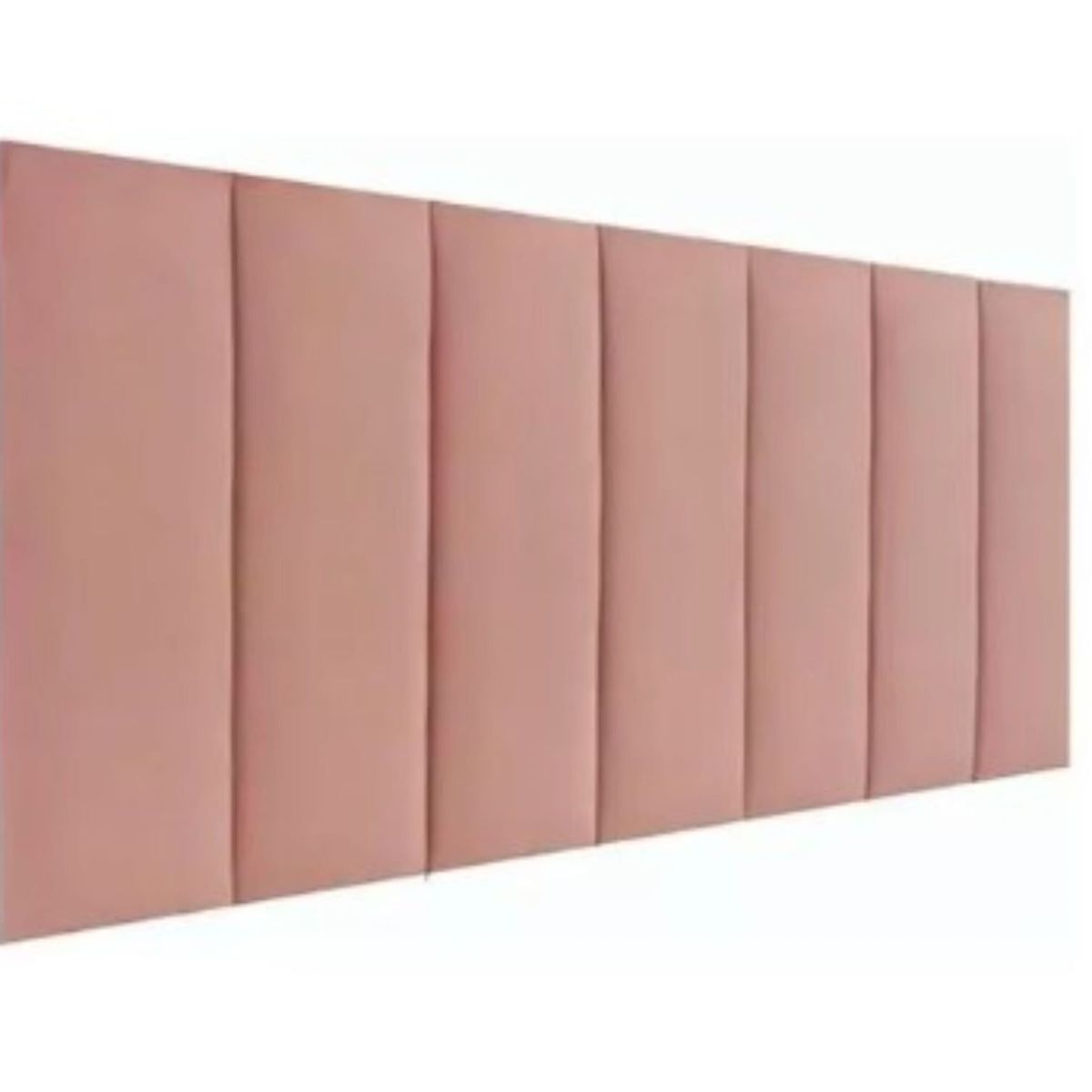 DISEÑOS RAMONA'S - Cabecero Sencillo 100x60 Paneles Verticales Rosa Tela