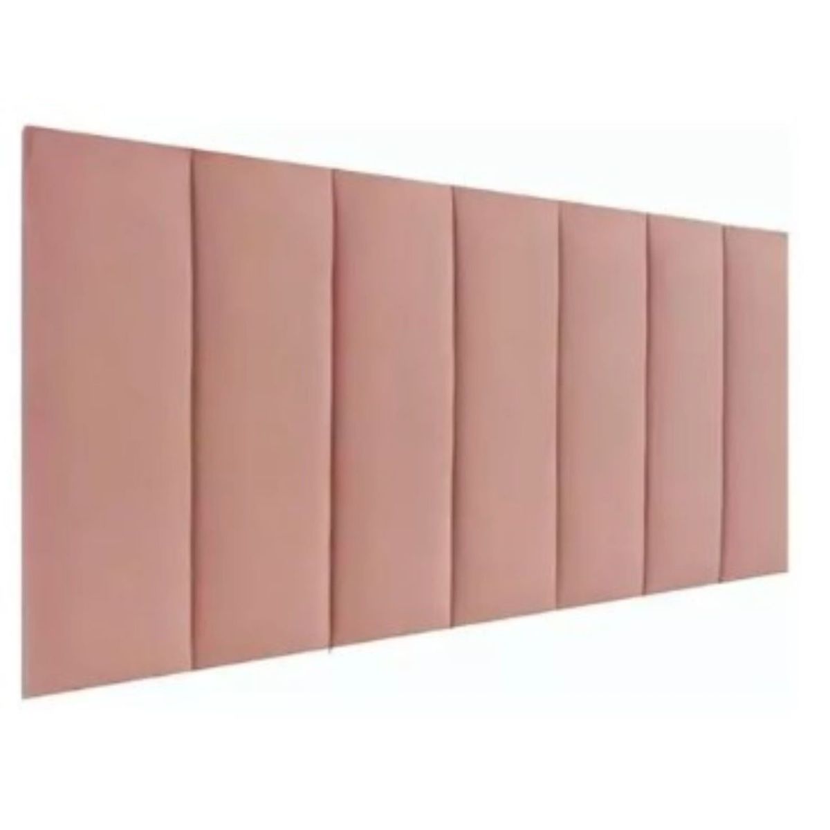 DISEÑOS RAMONA'S - Cabecero Sencillo 100x60 Paneles Verticales Rosa Tela